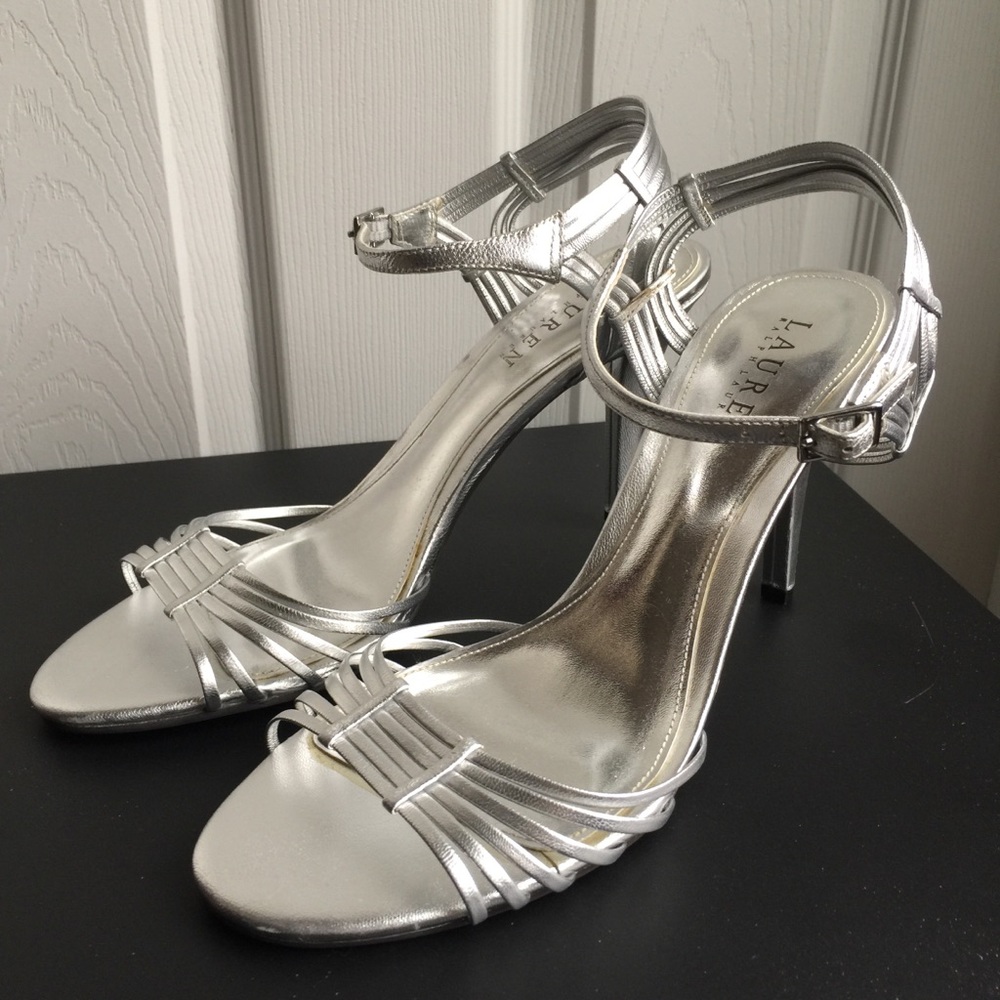 Lauren Ralph Lauren Silver Adalira Sandal